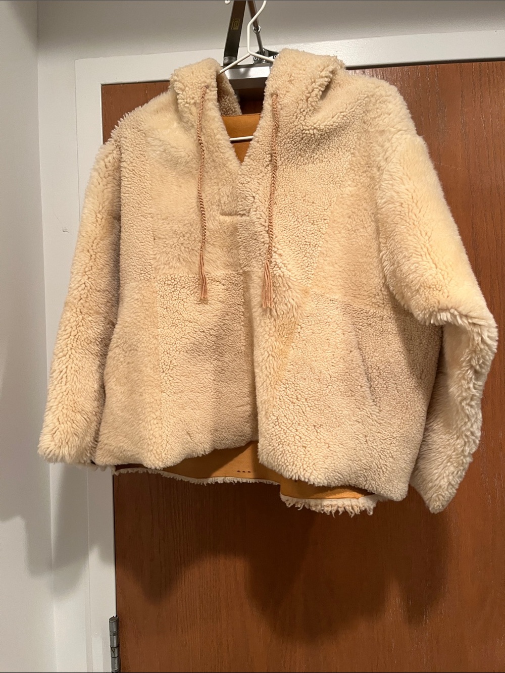Milena Silvano Sheepskin Hoodie
